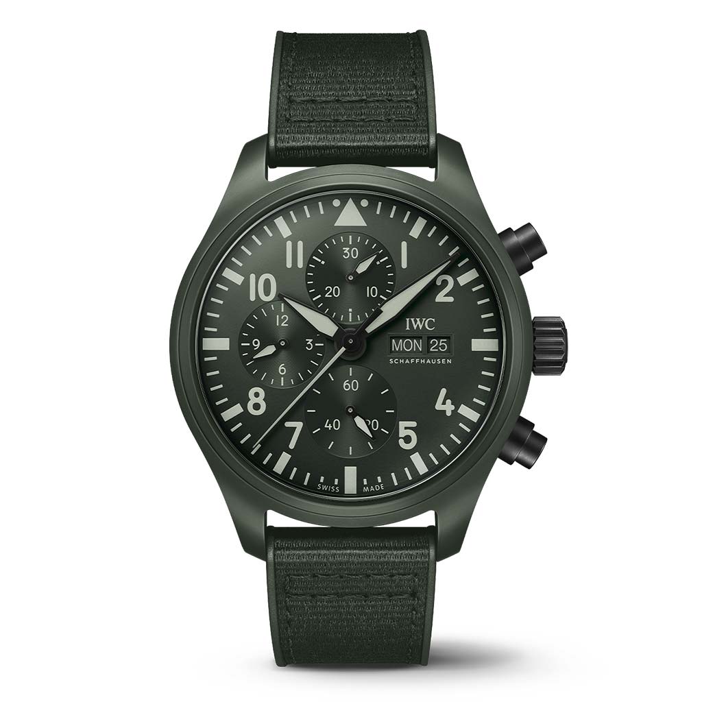 Pilots Watch Top Gun Woodland 44.5mm Ceramic Mens Watch