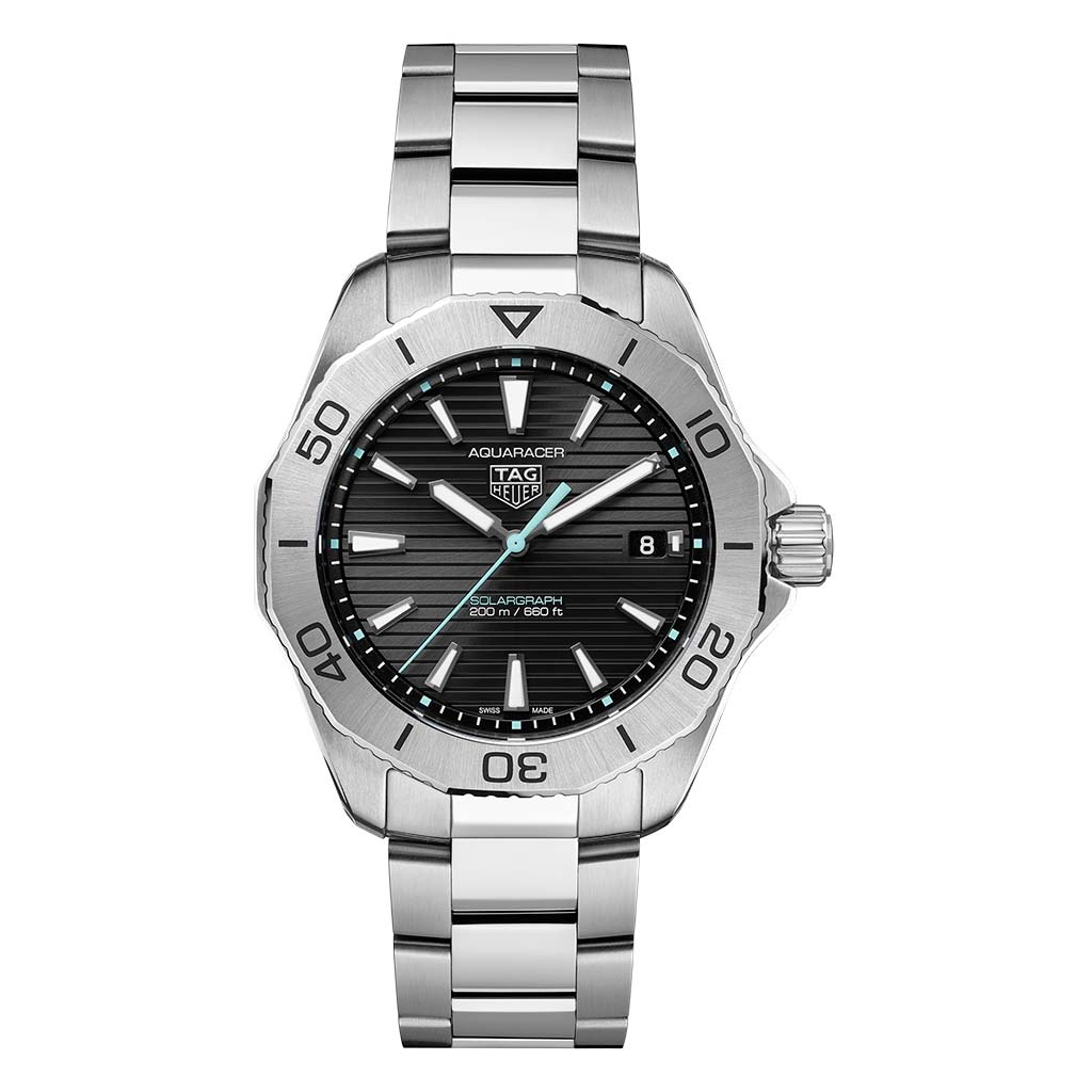 Aquaracer Professional 200 Solargraph Black 40mm Steel Mens Watch