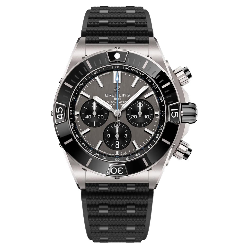 Breitling Super Chronomat B01 44mm Titanium Mens Watch