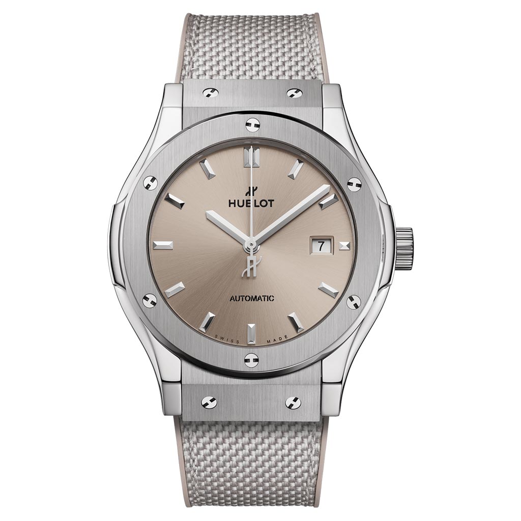 Hublot Classic Fusion Essential Taupe 42mm Steel Mens Watch