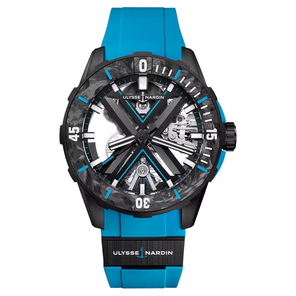 Ulysse Nardin Diver X Skeleton Azure 44mm Ceramic Mens Watch