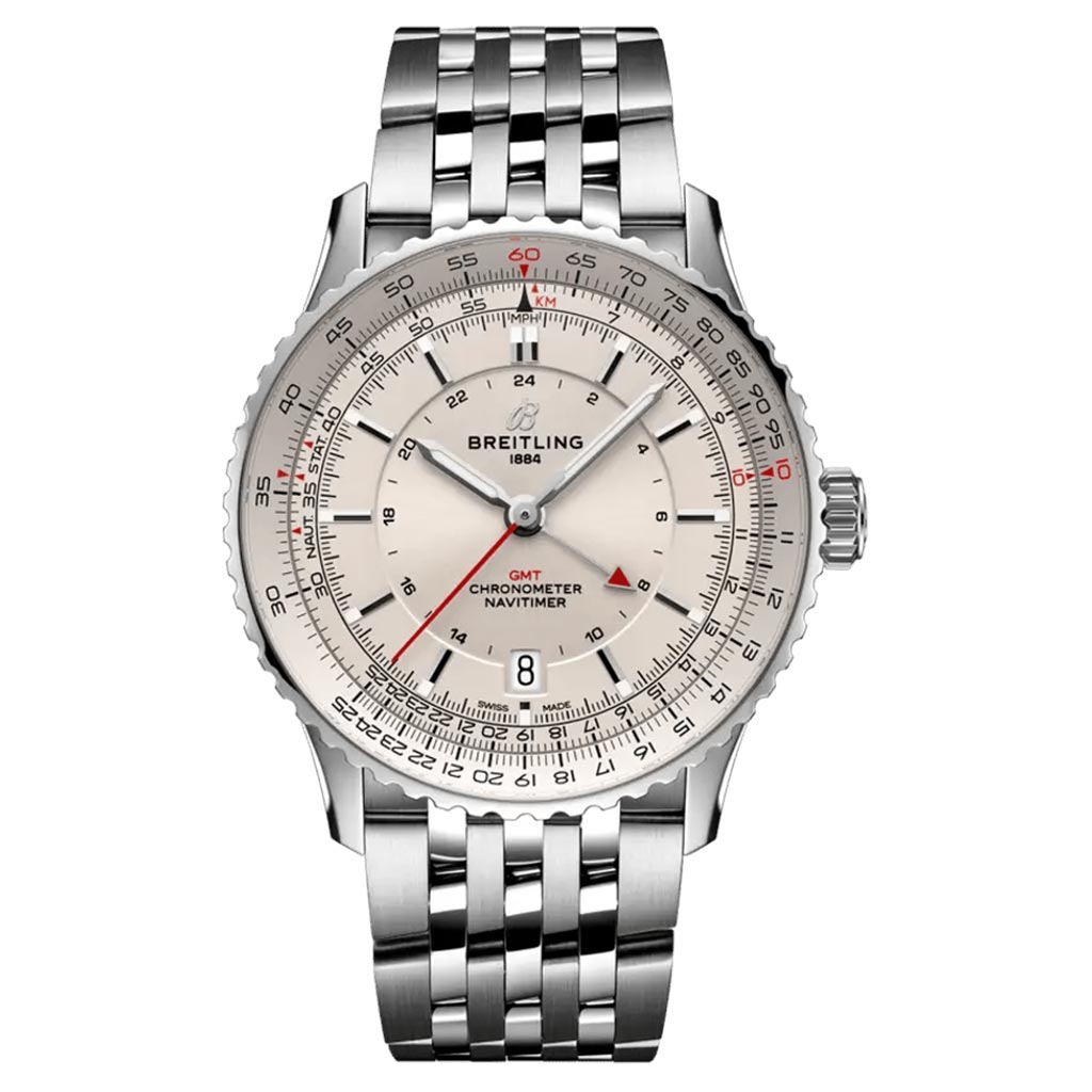 NAVITIMER AUTOMATIC GMT 41MM STEEL MENS WATCH
