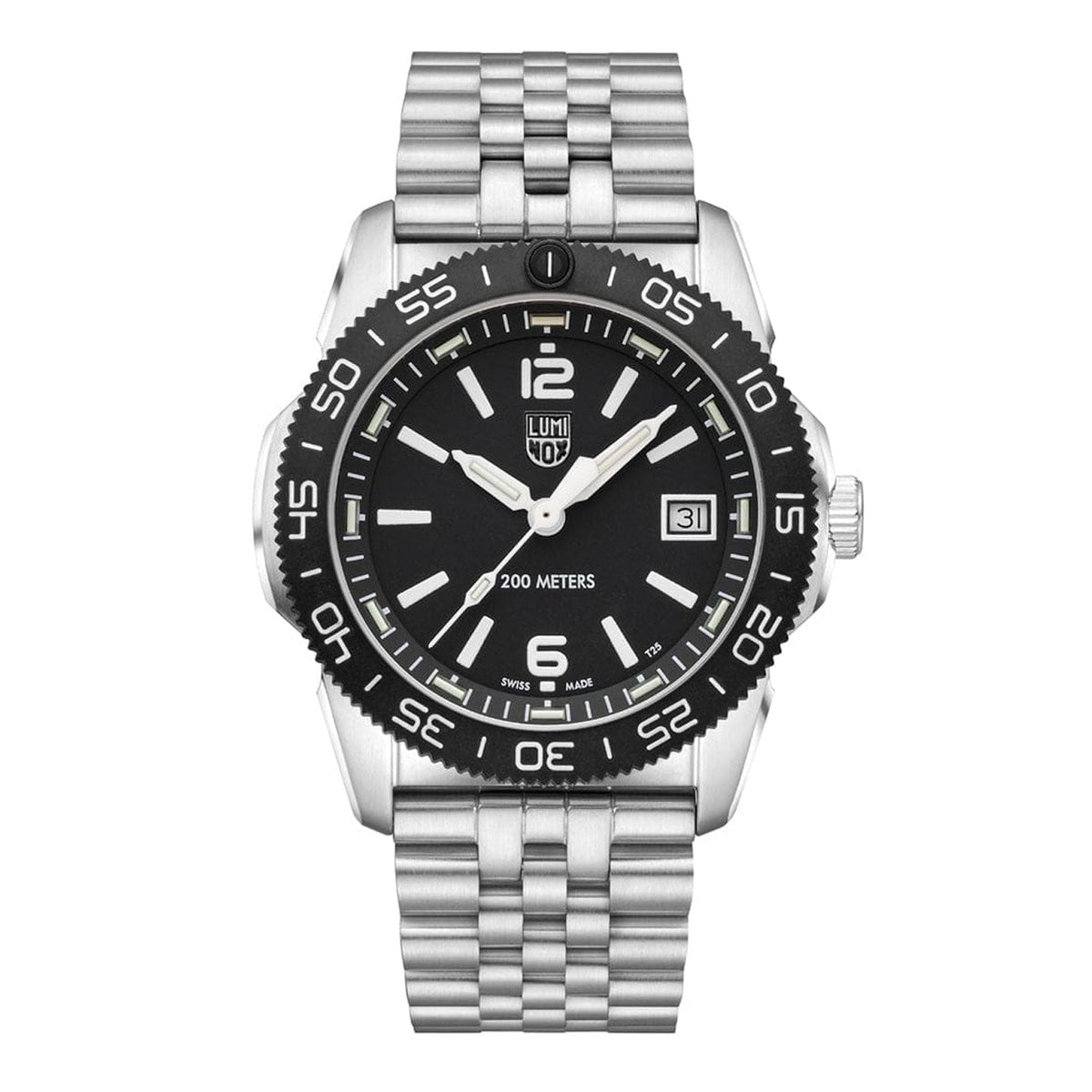PACIFIC DIVER BLACK DIAL 39MM STEEL MENS WATCH
