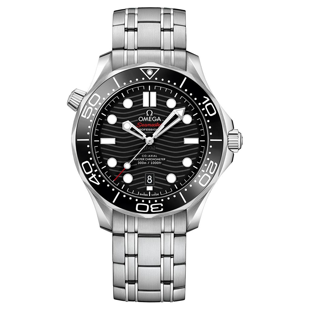 SEAMASTER DIVER 300M BLACK 42MM STEEL MENS WATCH