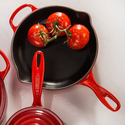 Le Creuset 11.75 inch Signature Cast Iron Skillet, Cerise