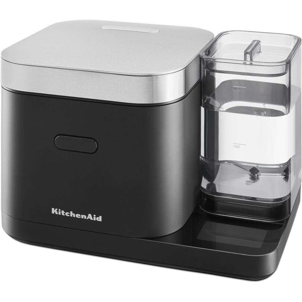 KitchenAid Grain + Rice Cooker 8 Cup w/ Automatically Sensing Integrated Scale + Water Tank / Black Matte