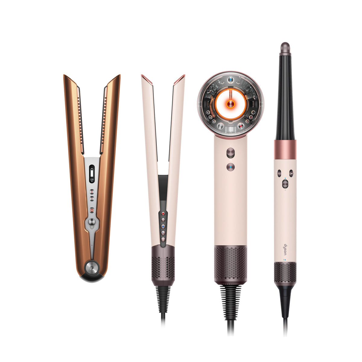 DYSON 4 PC DELUXE HAIR CARE BUNDLE