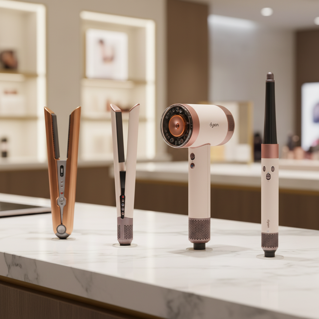 DYSON 4 PC DELUXE HAIR CARE BUNDLE