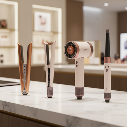DYSON 4 PC DELUXE HAIR CARE BUNDLE