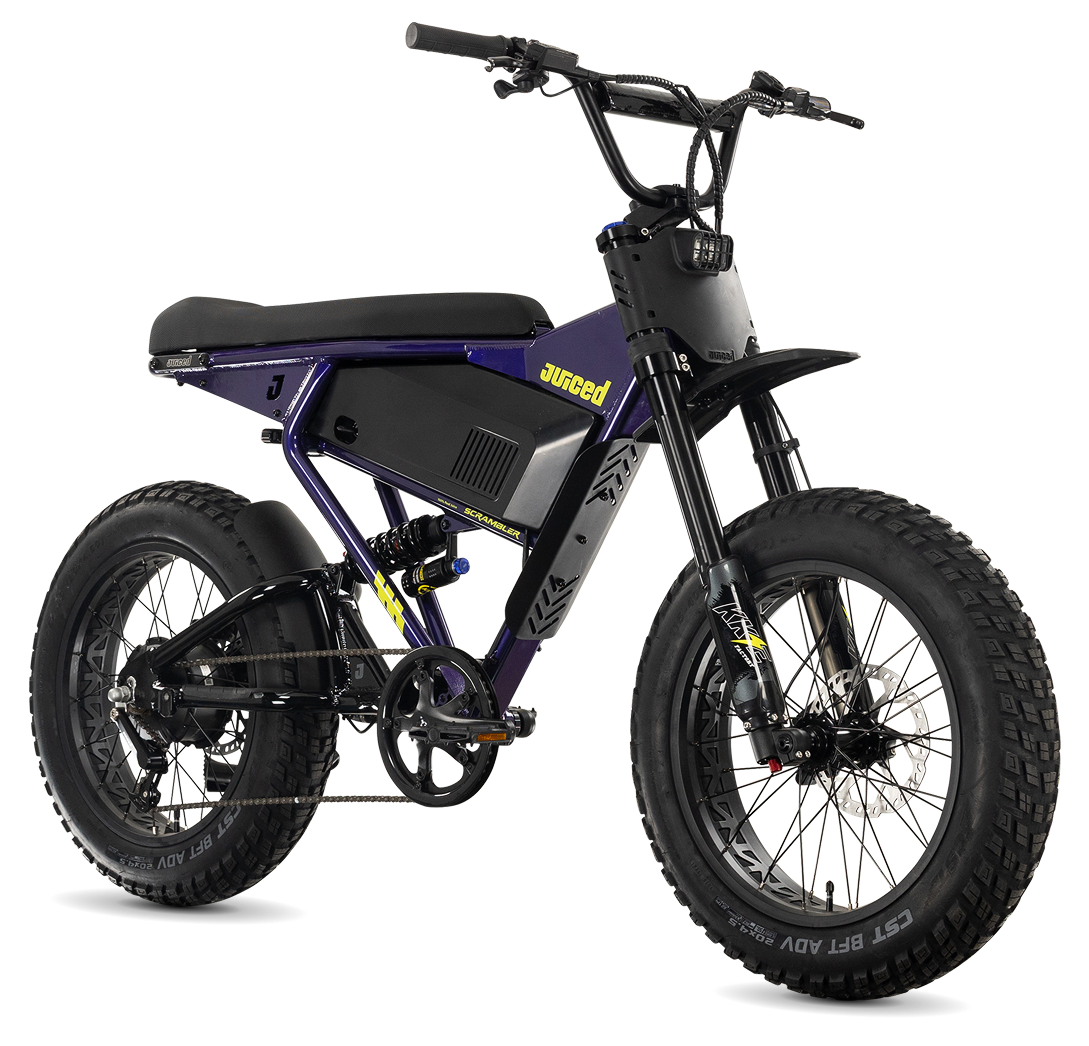 JUICED SCRAMBLER FULL SUSPENSION ELECTRIC PIT BIKE