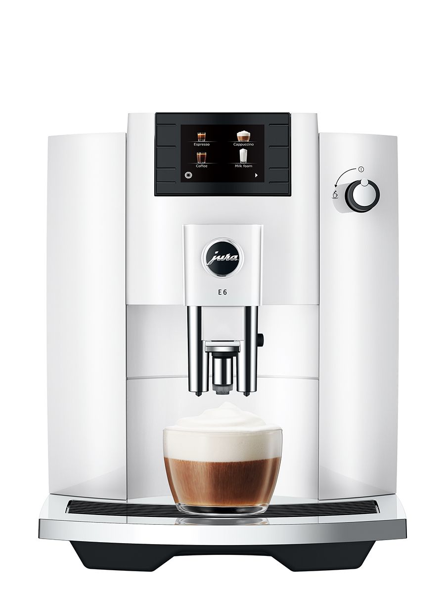 JURA E6 Coffee Espresso Machine Piano White