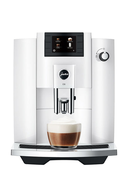 JURA E6 Coffee Espresso Machine Piano White