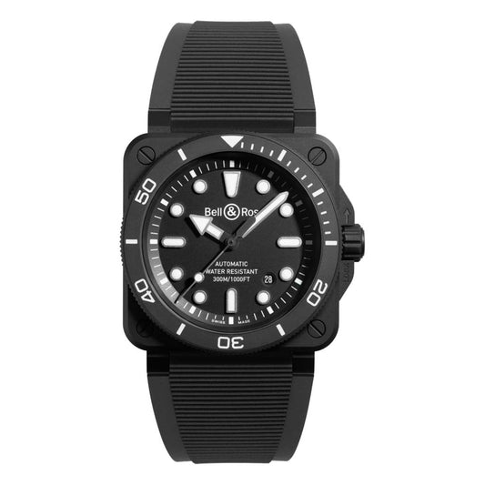 BR-03 Diver Black Matte Ceramic 42mm Ceramic Mens Watch