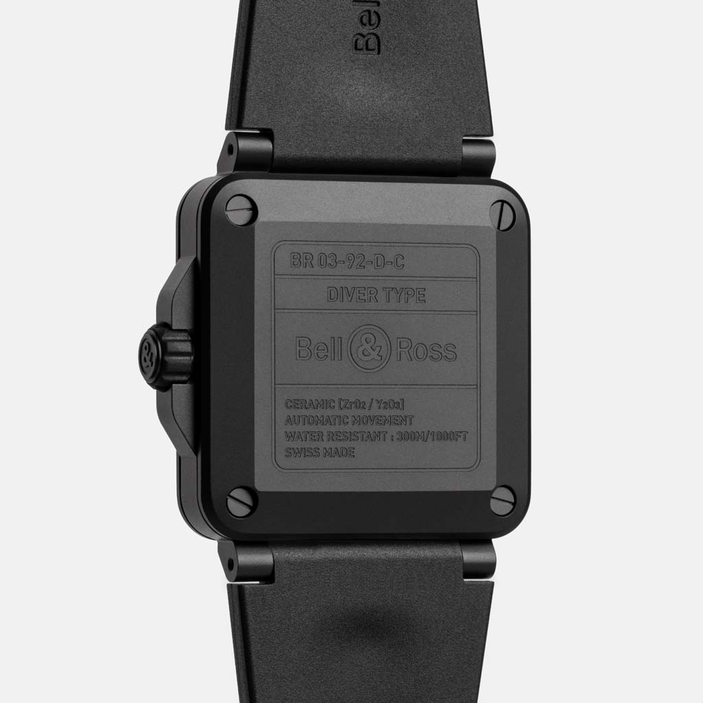 BR-03 Diver Black Matte Ceramic 42mm Ceramic Mens Watch