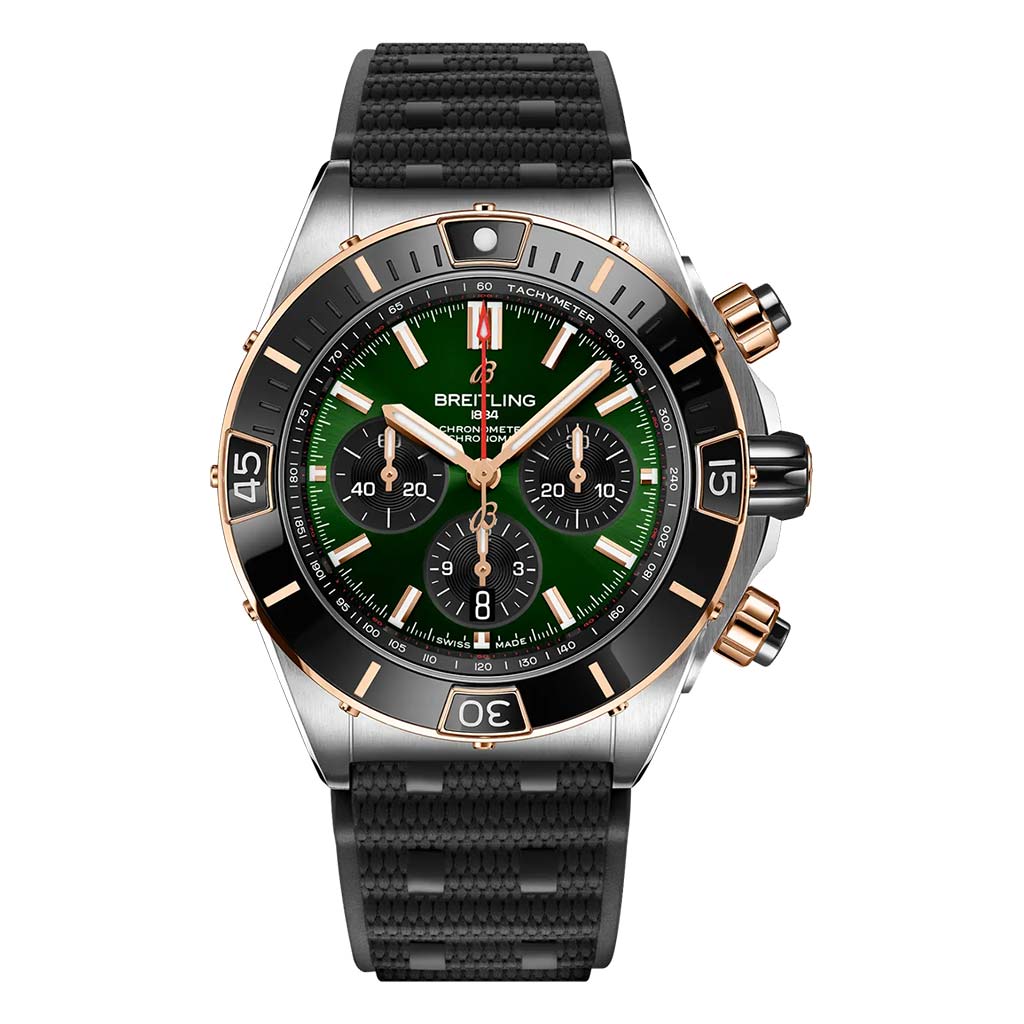 Super Chronomat B01 44 Green 44mm Steel Mens Watch