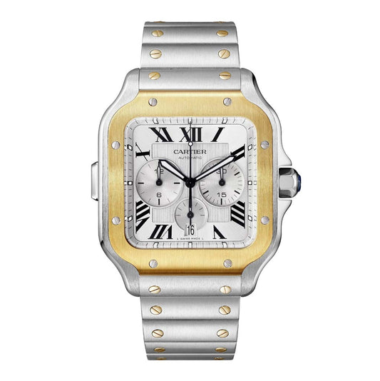 Santos De Cartier Chronograph (X-Large) 43.3mm Steel Mens Watch