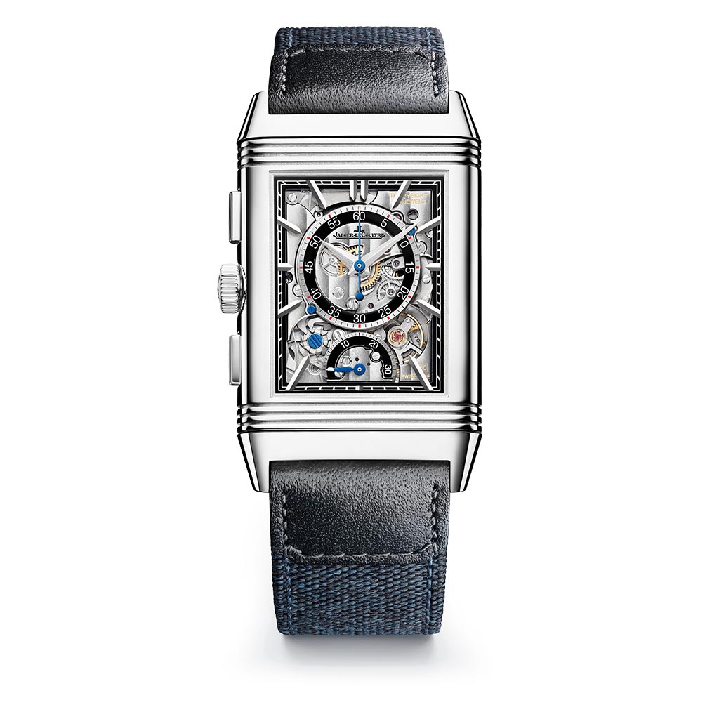 Reverso Tribute Chronograph 49.4x29.9mm Steel Mens Watch