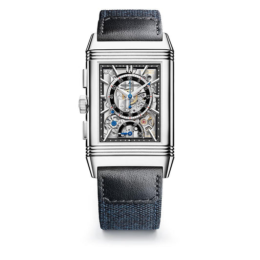 Reverso Tribute Chronograph 49.4x29.9mm Steel Mens Watch