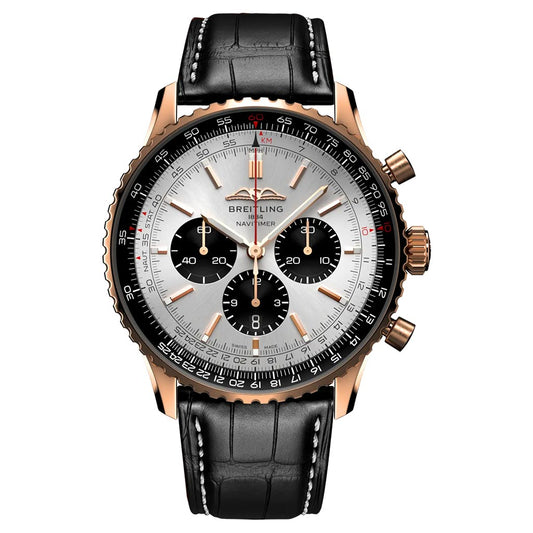 Breitling Navitimer B01 Chronogrph 46 Gold 46mm Rose Gold Mens Watch