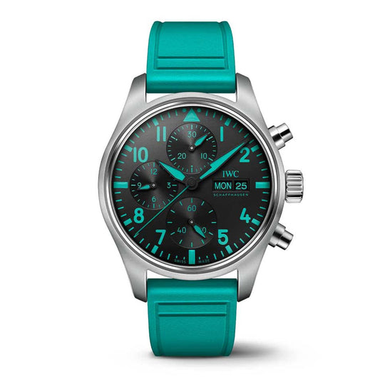 IWC Schaffhausen Pilots Chronograph 41 Mercedes AMG Petronas 41mm Titanium Mens Watch