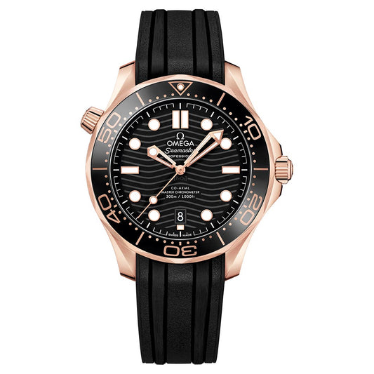 Omega Seamaster Diver 300M Sedna 42mm Rose Gold Mens Watch