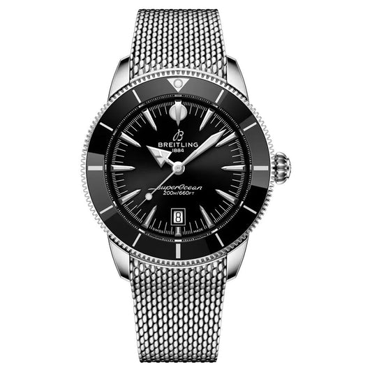 SUPEROCEAN HERITAGE 44 BLACK 44MM STEEL MENS WATCH