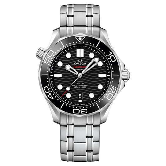 SEAMASTER DIVER 300M BLACK 42MM STEEL MENS WATCH