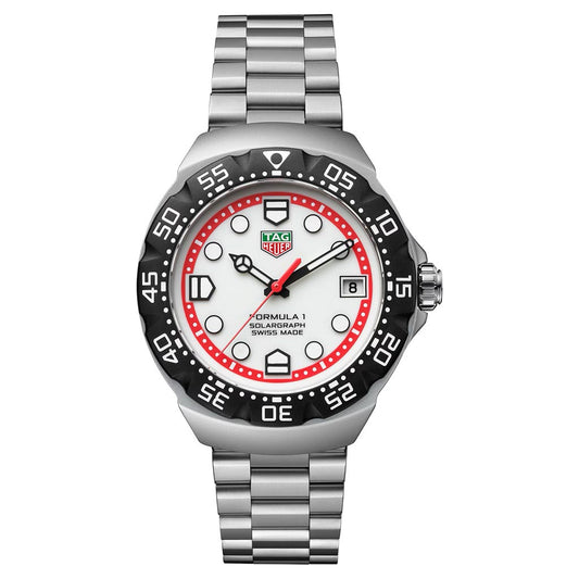 TAG HEUER FORMULA 1 SOLARGRAPH 38MM STEEL MENS WATCH